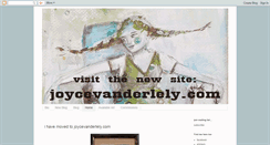 Desktop Screenshot of joycevanderlely-artist.blogspot.com