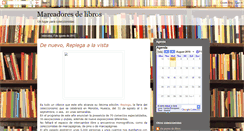 Desktop Screenshot of marcadoresdelibros.blogspot.com