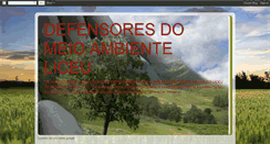 Desktop Screenshot of defensoresdomeioambienteliceu.blogspot.com