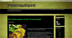 Desktop Screenshot of paleobilities.blogspot.com