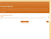 Tablet Screenshot of humanumgenus.blogspot.com