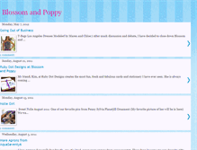 Tablet Screenshot of blossomandpoppy.blogspot.com