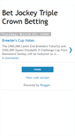 Mobile Screenshot of betjockeytriplecrownbetting.blogspot.com
