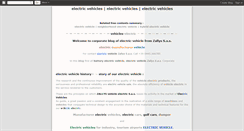 Desktop Screenshot of electricvehicles.blogspot.com