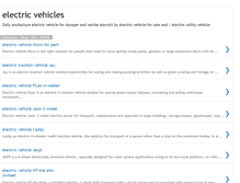 Tablet Screenshot of electricvehicles.blogspot.com