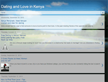 Tablet Screenshot of datingandloveinkenya.blogspot.com