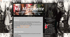 Desktop Screenshot of msmignonette.blogspot.com