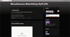 Desktop Screenshot of miscellaneousmotorbikingstuff.blogspot.com