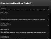 Tablet Screenshot of miscellaneousmotorbikingstuff.blogspot.com