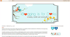Desktop Screenshot of bloggingisfordorks.blogspot.com