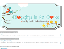 Tablet Screenshot of bloggingisfordorks.blogspot.com