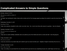 Tablet Screenshot of complicatedanswerstosimplequestions.blogspot.com