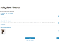 Tablet Screenshot of malayalamfilmstar.blogspot.com