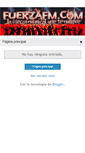 Mobile Screenshot of fuerzafm.blogspot.com