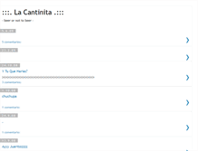 Tablet Screenshot of lacantinita.blogspot.com
