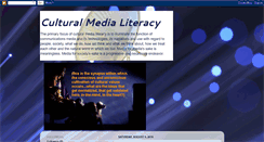 Desktop Screenshot of culturalmedialiteracy.blogspot.com