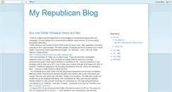 Desktop Screenshot of myrepublicanblog.blogspot.com