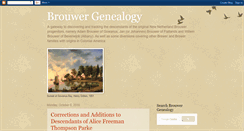 Desktop Screenshot of brouwergenealogy.blogspot.com