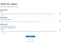 Tablet Screenshot of idiots4labour.blogspot.com