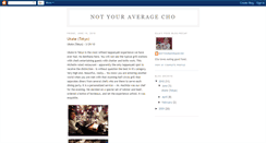 Desktop Screenshot of notyouraveragecho.blogspot.com