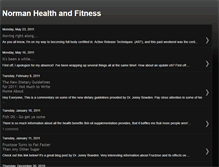 Tablet Screenshot of normanhealthfit.blogspot.com