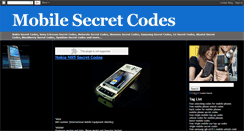 Desktop Screenshot of mobile-secretcodes.blogspot.com