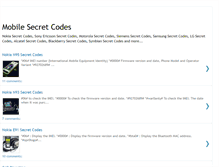 Tablet Screenshot of mobile-secretcodes.blogspot.com