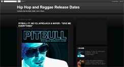 Desktop Screenshot of hiphopreggaerelease.blogspot.com