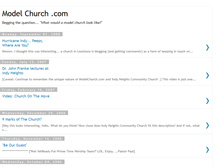 Tablet Screenshot of modelchurch.blogspot.com