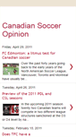 Mobile Screenshot of canadiansocceropinion.blogspot.com