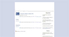 Desktop Screenshot of festivaldelamusicacatolica.blogspot.com