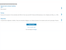 Tablet Screenshot of festivaldelamusicacatolica.blogspot.com