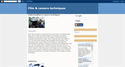 Desktop Screenshot of cameratechniques.blogspot.com