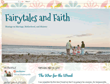 Tablet Screenshot of fairytalesandfaith.blogspot.com