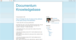 Desktop Screenshot of dctm-knowledgebase.blogspot.com