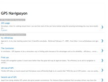 Tablet Screenshot of gps-navigasyon.blogspot.com