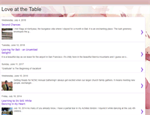 Tablet Screenshot of loveatthetable.blogspot.com