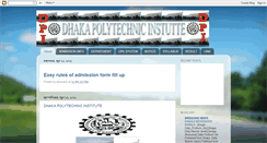 Desktop Screenshot of dpiegadmission.blogspot.com