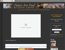 Tablet Screenshot of natesartpad.blogspot.com