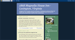 Desktop Screenshot of 1868magnoliahouseinn.blogspot.com