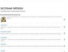 Tablet Screenshot of dictionarortodox.blogspot.com