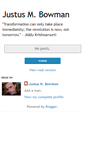 Mobile Screenshot of justusbowman.blogspot.com