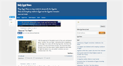 Desktop Screenshot of egyptnewsblog.blogspot.com