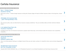 Tablet Screenshot of carlotainsurance.blogspot.com