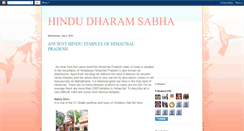 Desktop Screenshot of hindudharamsabha.blogspot.com