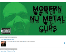 Tablet Screenshot of modern-numetal-clips.blogspot.com