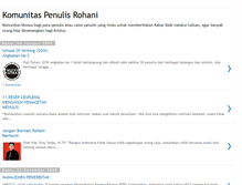 Tablet Screenshot of komunitaspenulisrohani.blogspot.com