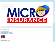 Tablet Screenshot of microinsurancephil.blogspot.com