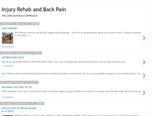 Tablet Screenshot of injuryrehabandbackpain.blogspot.com