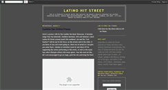 Desktop Screenshot of latinohitstreet.blogspot.com